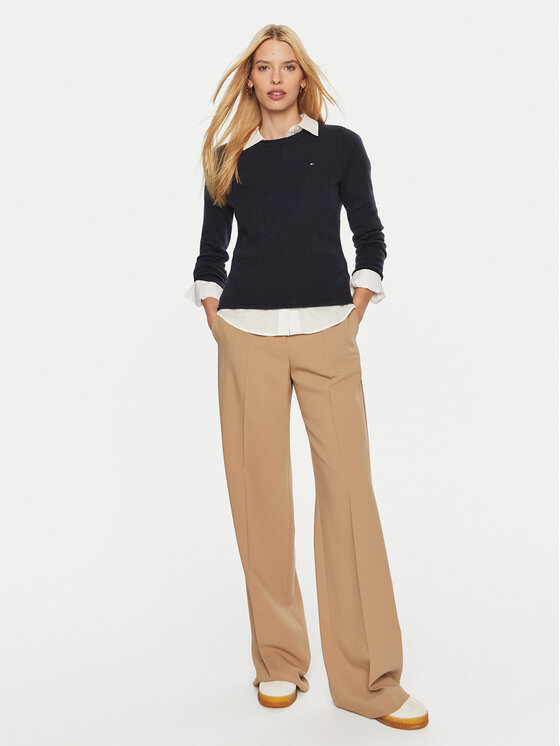 Tommy Hilfiger Tommy Hilfiger Пуловер WW0WW44161 Тъмносин Regular Fit