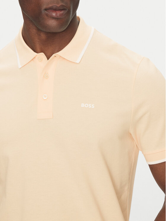 BOSS BOSS Polo marškinėliai Parlay 190 50494697 Écru Regular Fit