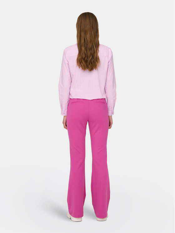 ONLY ONLY Szövet nadrág Peach 15298660 Rózsaszín Flared Fit