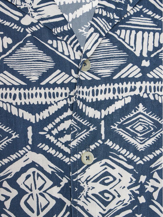 INDICODE INDICODE Košeľa Mowgli 20-412 Tmavomodrá Regular Fit