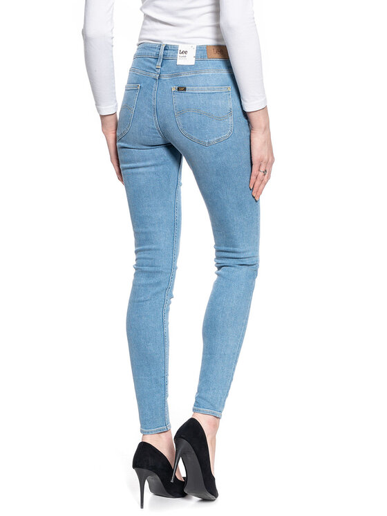 Lee Lee Jeansy SCARLETT Niebieski Skinny Fit