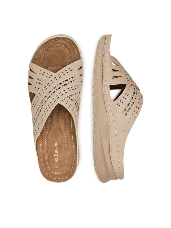Clara Barson Clara Barson Ciabatte WYL05010-08 Beige