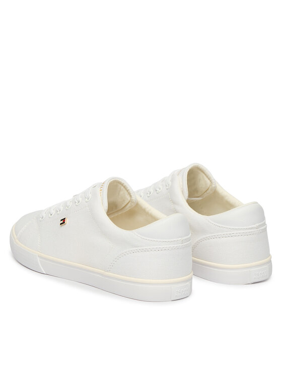 Tommy Hilfiger Tommy Hilfiger Πάνινα παπούτσια Th Low Profile Vulc Canvas FW0FW09102 Λευκό