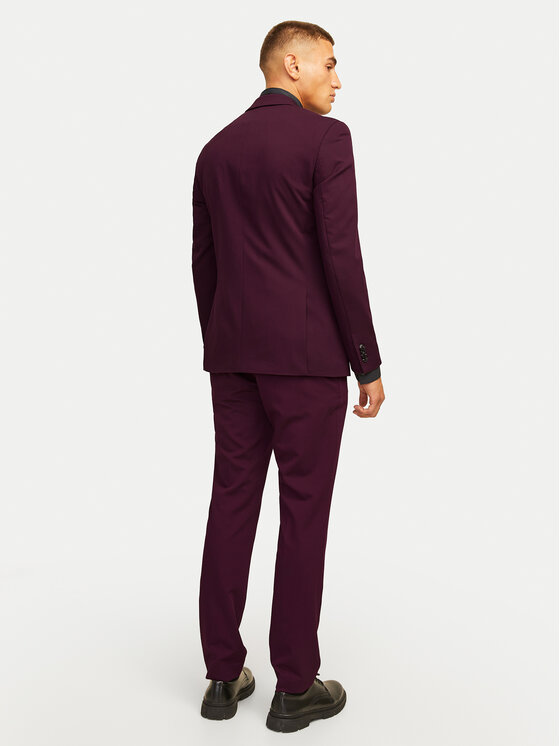 Jack & Jones Jack & Jones Odijelo Franco 12181339 Ljubičasta Super Slim Fit