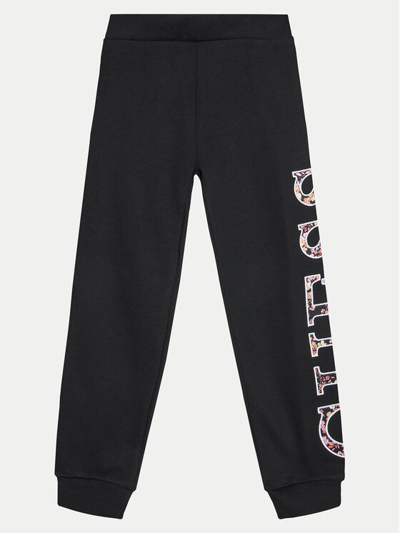 Guess Teplákové nohavice J4BQ11 KAX73 Čierna Relaxed Fit