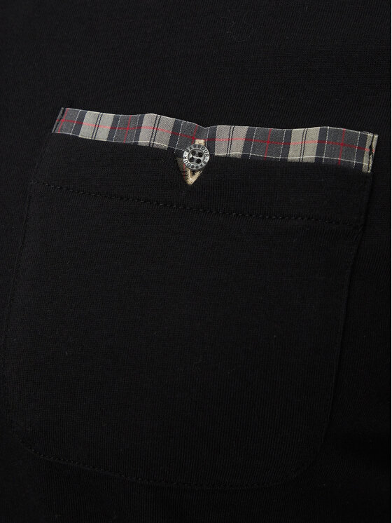 Barbour Barbour Тениска с яка и копчета Corpatch MML1071BK71 Черен Tailored Fit