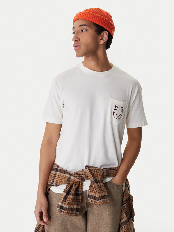 RVCA RVCA T-Shirt Lucky You EVYZT00274 Écru Regular Fit