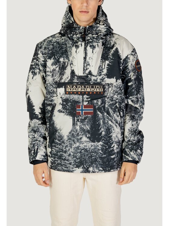 Napapijri Napapijri Giubbotto piumino RAINFOREST NEXT AOP AOP DET Beige Iconic Fit