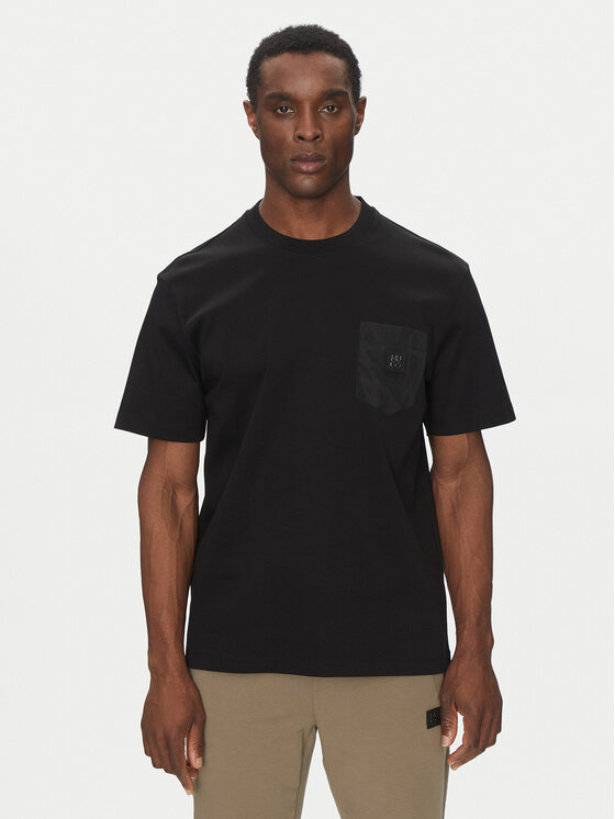 HUGO HUGO Tricou Dombiro 50536347 Negru Relaxed Fit