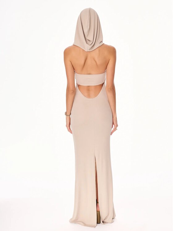 MANDRAGORA MANDRAGORA Abito da sera Lana Beige Slim Fit