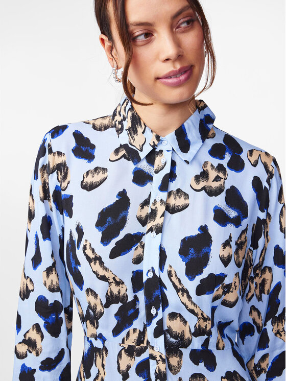 YAS YAS Sukienka koszulowa Savanna 26022663 Niebieski Loose Fit