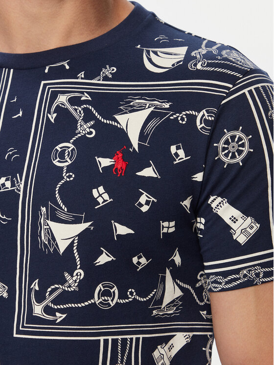 Polo Ralph Lauren Polo Ralph Lauren T-Shirt 710B21922001 Modrá Regular Fit
