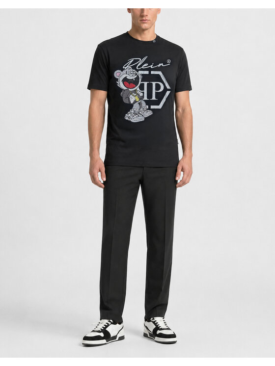 PHILIPP PLEIN PHILIPP PLEIN T-Shirt 31631 Czarny Regular Fit