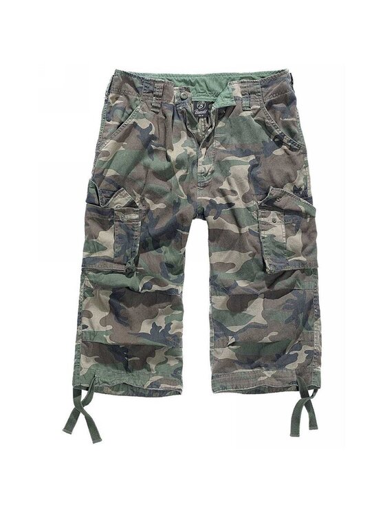 Brandit Brandit Szorty materiałowe 2013.10.XL Zielony Regular Fit