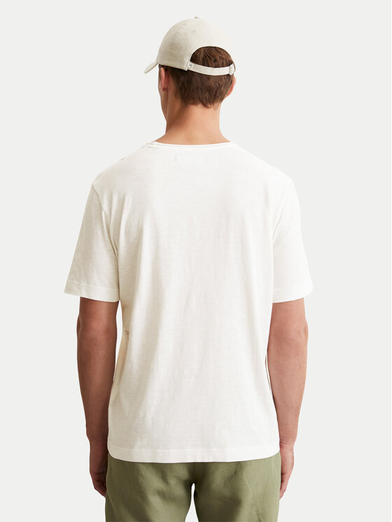 Marc O'Polo Marc O'Polo T-krekls 536 2176 51270 Écru Regular Fit