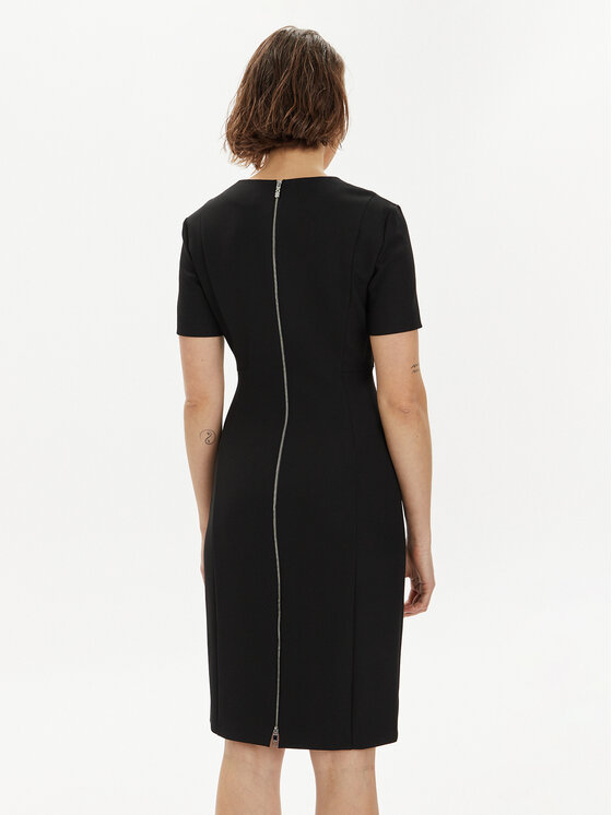 BOSS Boss Ежедневна рокля 50493529 Черен Slim Fit