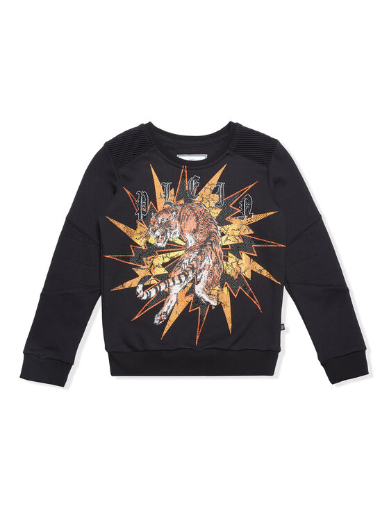 PHILIPP PLEIN PHILIPP PLEIN Bluza 30291 Czarny Regular Fit