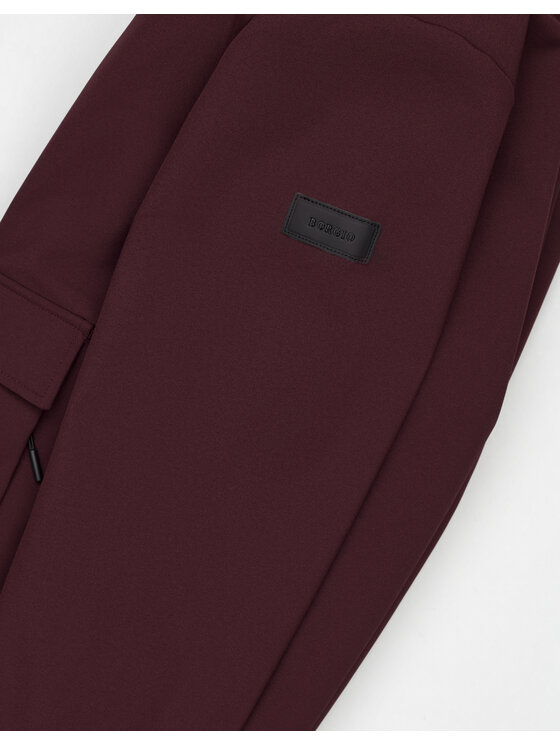 Borgio Borgio Kurtka bomber moretta_bd Bordowy Slim Fit