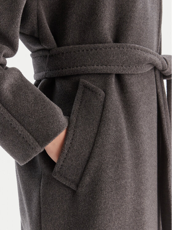 Marella Marella Wollmantel English 2523016142 Grau Regular Fit