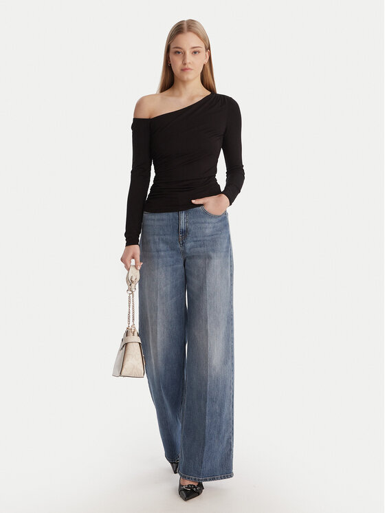 Guess Guess Блуза W6RP02 KC1J2 Черен Regular Fit