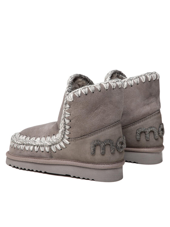 Mou Mou Cizme de zăpadă Eskimo 18 Glitter Logo Gri