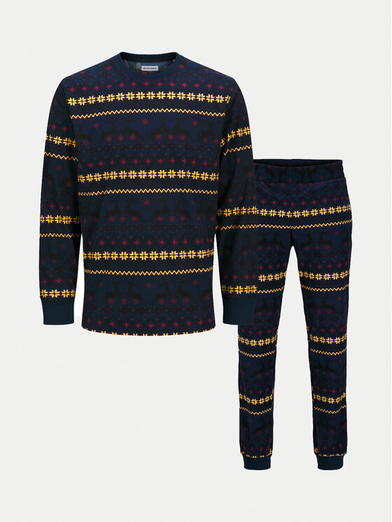 Jack&Jones Jack&Jones Pidžama 12268512 Tamnoplava Loose Fit