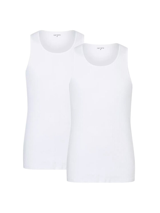 Camano Camano Podkoszulek 25088 Biały Slim Fit