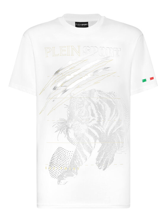 Plein Sport Plein Sport T-Shirt 22975 Biały Regular Fit