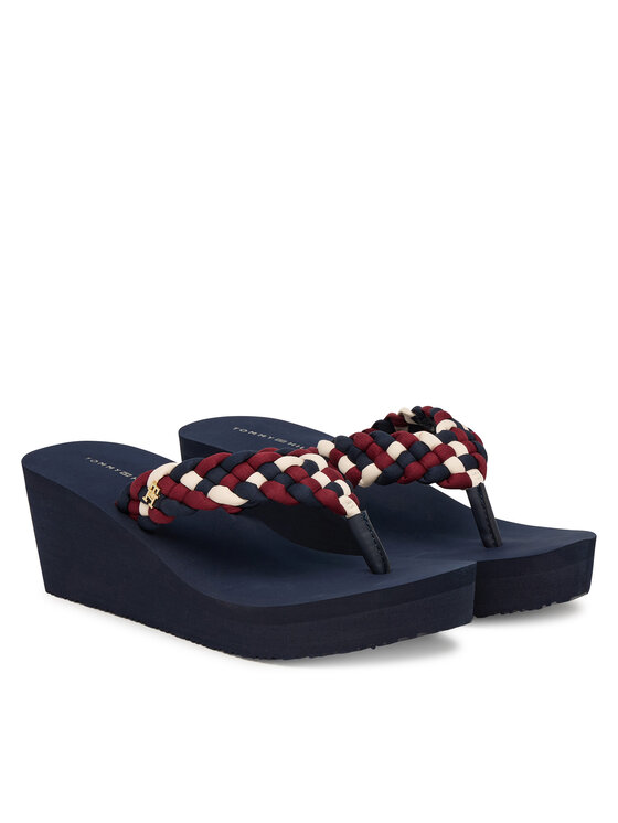 Tommy Hilfiger Tommy Hilfiger Σαγιονάρες Th Wedge Braided Summer Sandal FW0FW09198 Έγχρωμο
