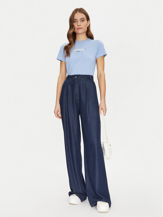 Guess Jeans Guess Jeans T-shirt W5RI54 J1314 Plava Regular Fit