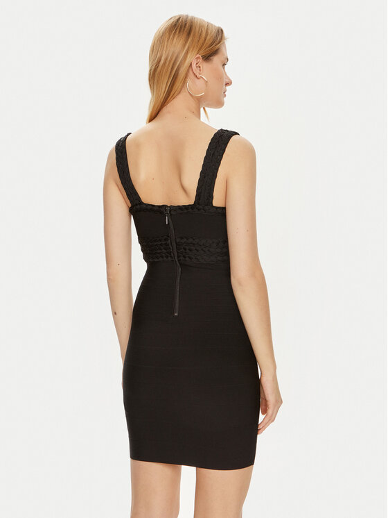 Guess Guess Φόρεμα κοκτέιλ W4YK51 Z2XY0 Μαύρο Bodycon Fit