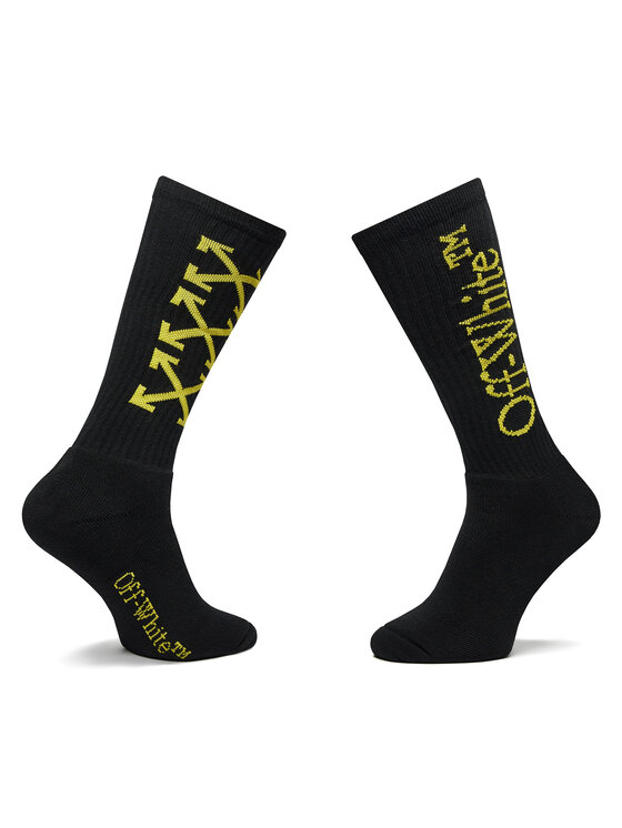 Off-White Off-White Pánské klasické ponožky OMRA075S23KNI0011018 Černá