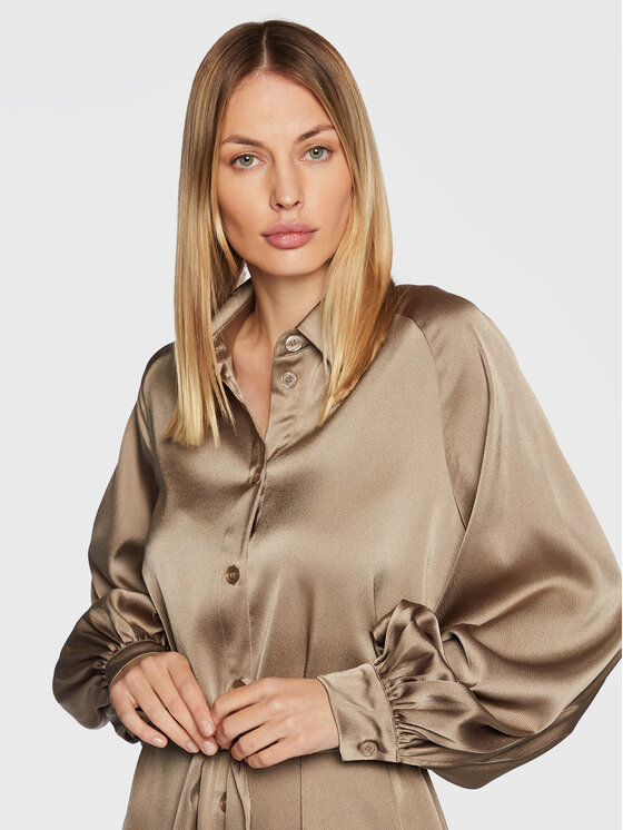 Samsøe Samsøe Samsøe Samsøe Marškinių tipo suknelė Nika F21400139 Žalia Regular Fit