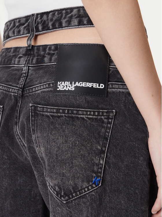 Karl Lagerfeld Jeans Karl Lagerfeld Jeans Blugi A4W10047 Gri Relaxed Fit