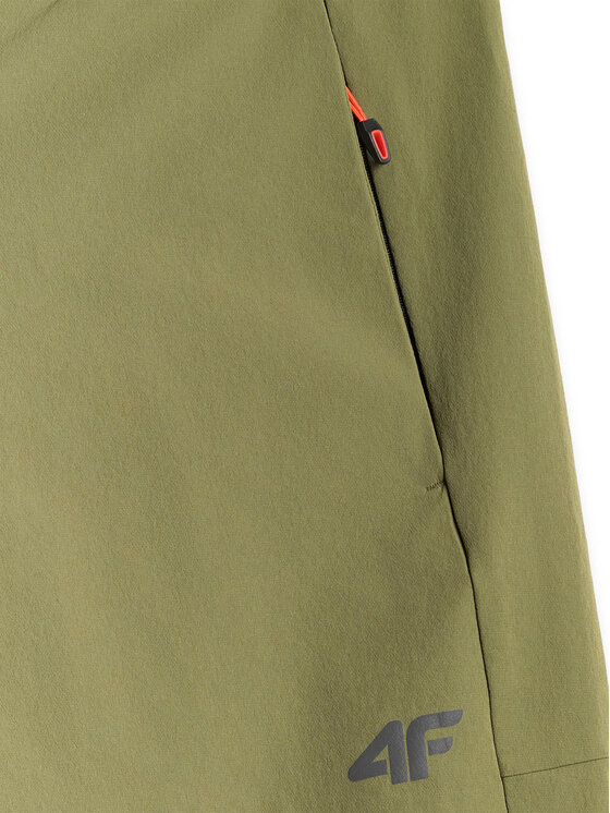 4F 4F Szorty sportowe TREKKING Khaki Regular Fit