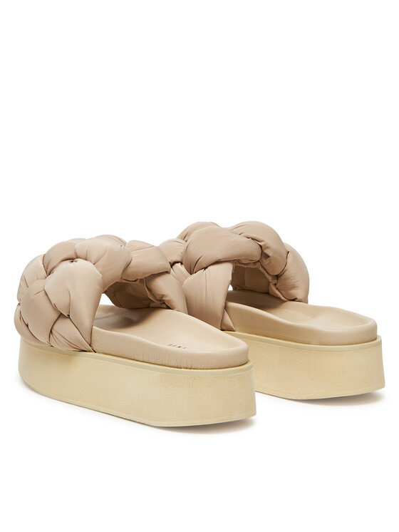 Inuikii Inuikii Παντόφλες Puffer Braided 70103-177 Μπεζ