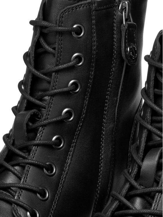 Geox Geox Schnürschuhe Rawelle E D466RE 000TU C9999 Schwarz