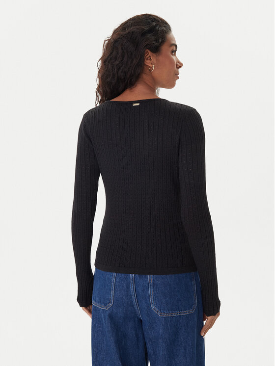 Fracomina Fracomina Sweter FS25WT7021K501Q7 Czarny Slim Fit