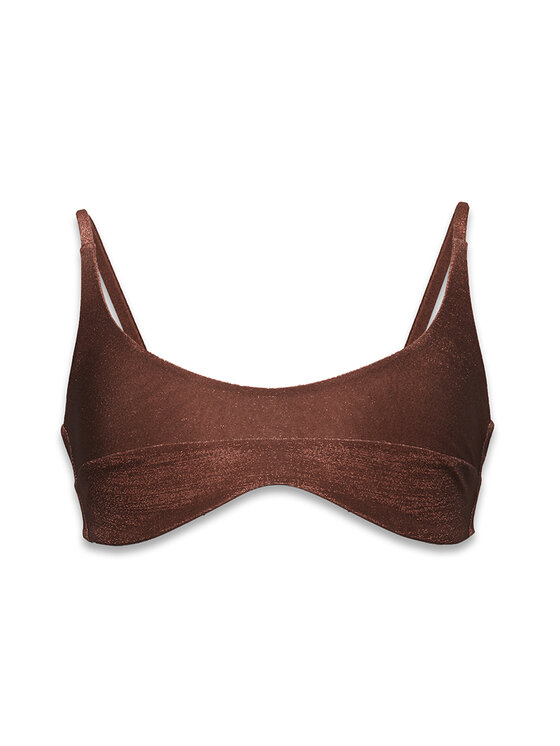 La Mania La Mania T-shirt ANN Marrone Classic Fit