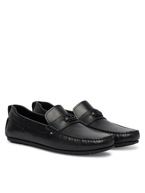 Tommy Hilfiger Tommy Hilfiger Mokasíny Hardware Lth Driver FM0FM05855 Černá