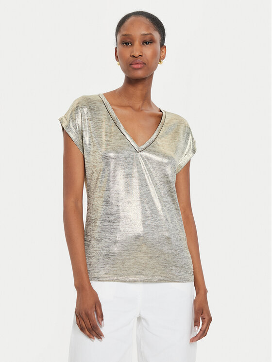 Morgan Morgan T-Shirt 242-DAYA1 Zlatá Regular Fit