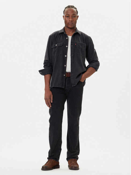 Levi's® Levi's® džínová košile Truckee 003NW-0001 Černá Relaxed Fit