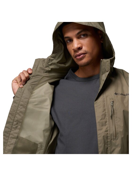 Columbia Columbia Kurtka przeciwdeszczowa Pouring Adventure III Jacket 2117171397 Zielony Regular Fit