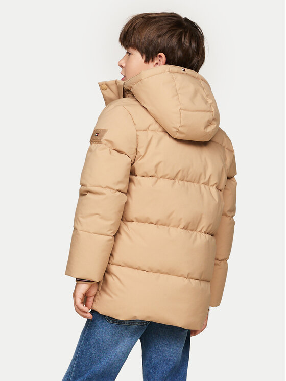 Tommy Hilfiger Tommy Hilfiger Пухено яке KB0KB09401 Бежов Regular Fit