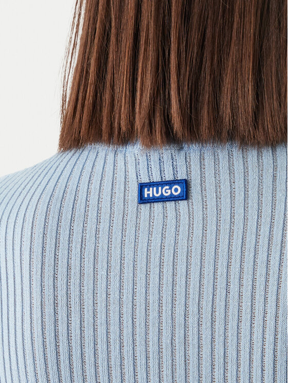HUGO HUGO Пуловер Somya_B 50554221 Светлосиньо Slim Fit