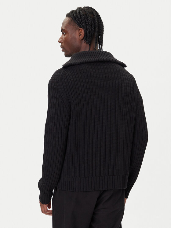 HUGO HUGO Pulover Srigg 50547002 Črna Relaxed Fit