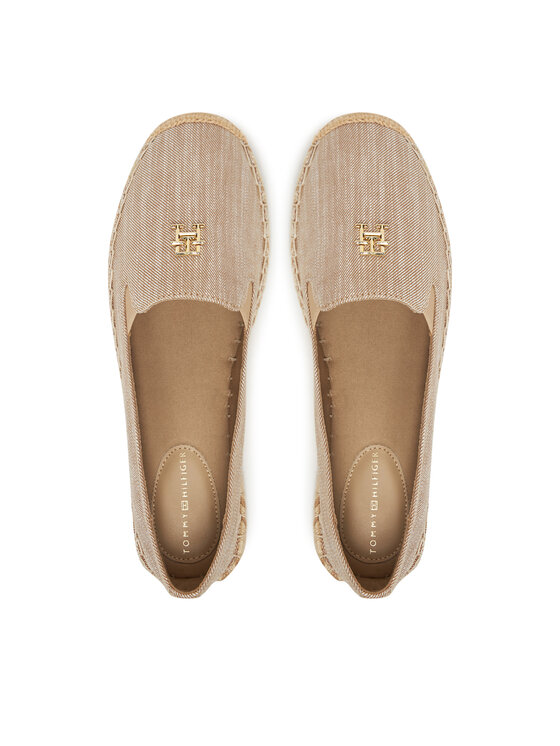 Tommy Hilfiger Tommy Hilfiger Espadrillid Chambray Espadrille FW0FW08539 Beež