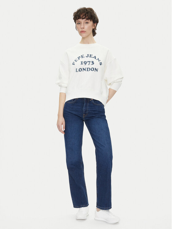 Pepe Jeans Pepe Jeans Pulóver Venus PL581487 Ekru Loose Fit