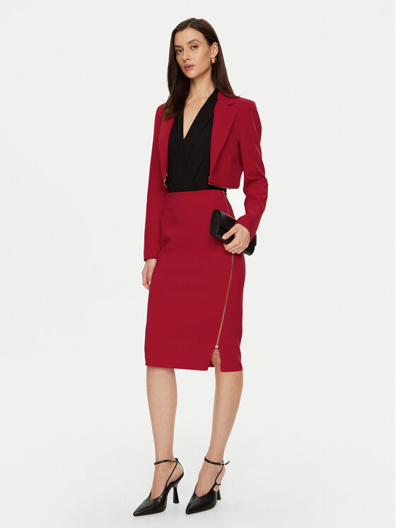 Rinascimento Rinascimento Пола тип молив CFC0121919003 Червен Regular Fit