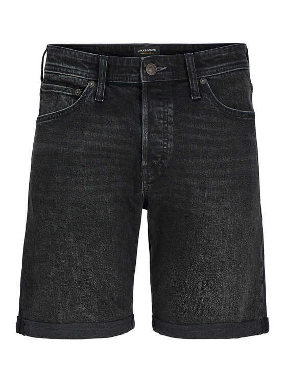 Jack&Jones Jack&Jones Τζιν σορτσάκια Rick 12269612 Μαύρο Regular Fit